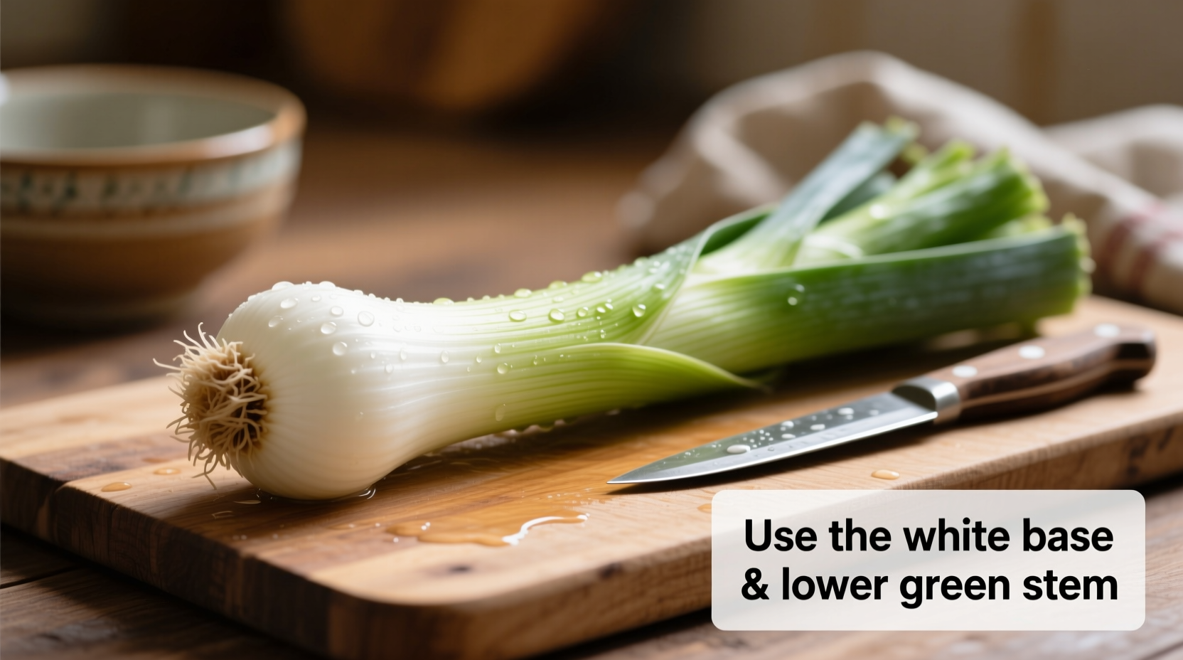 what part of a leek do you use