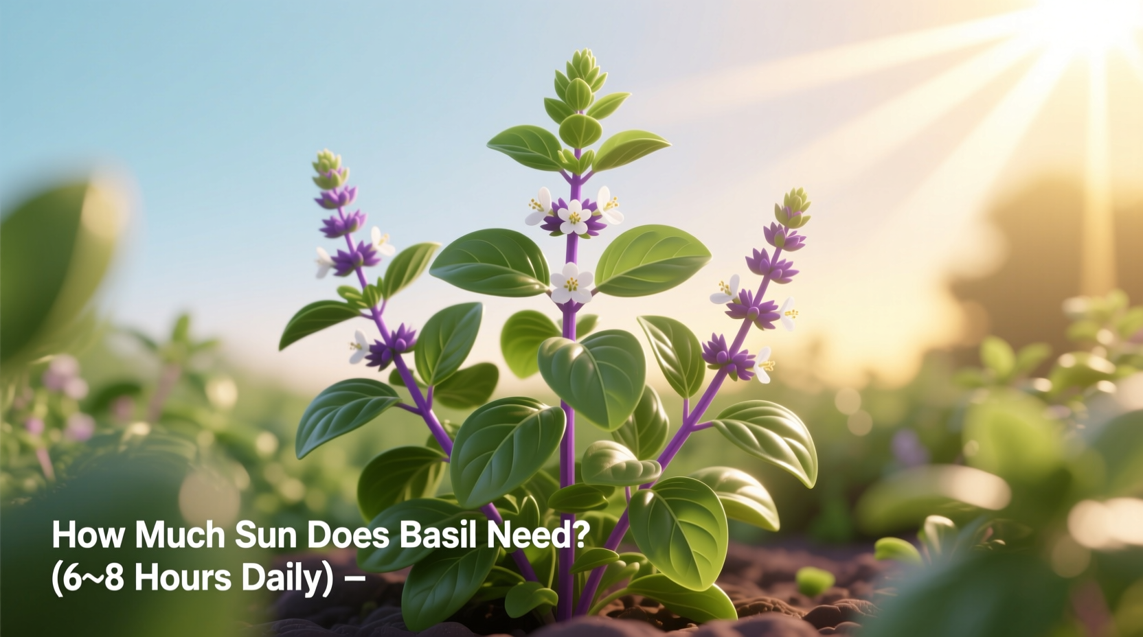how much sun for basil