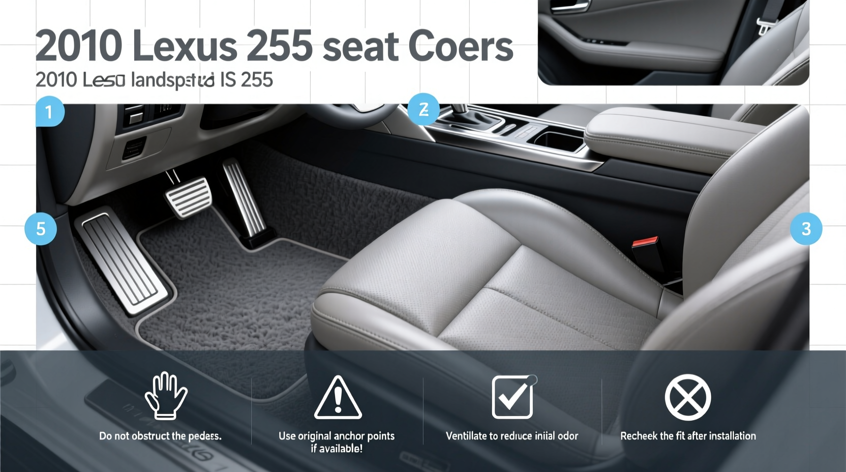 2010 lexus is250 seat covers