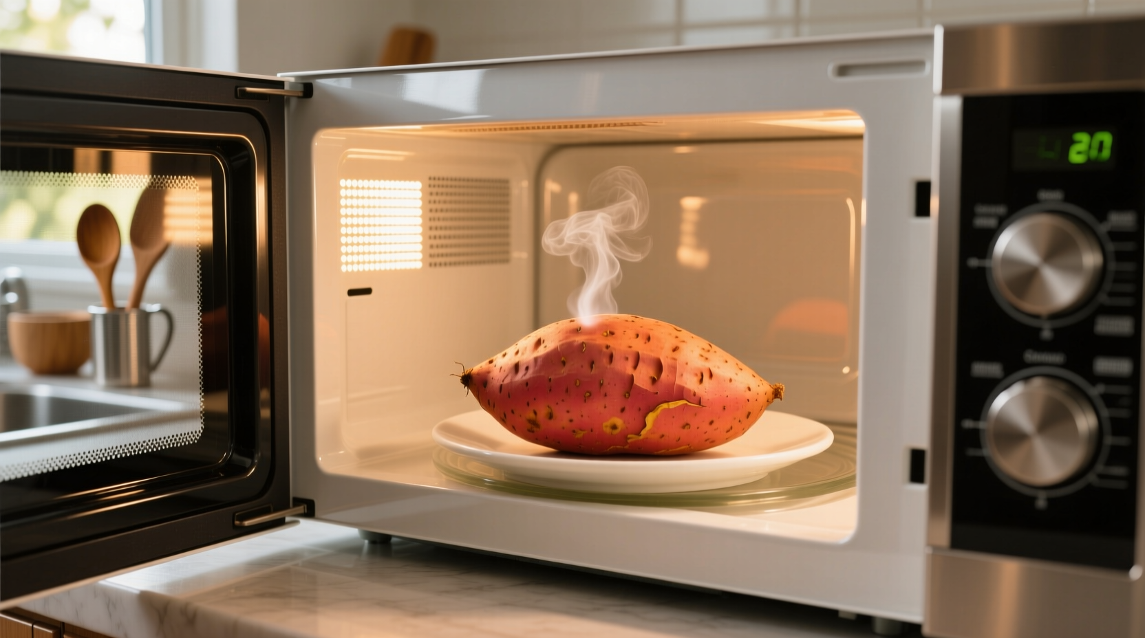 sweet potato in microwave