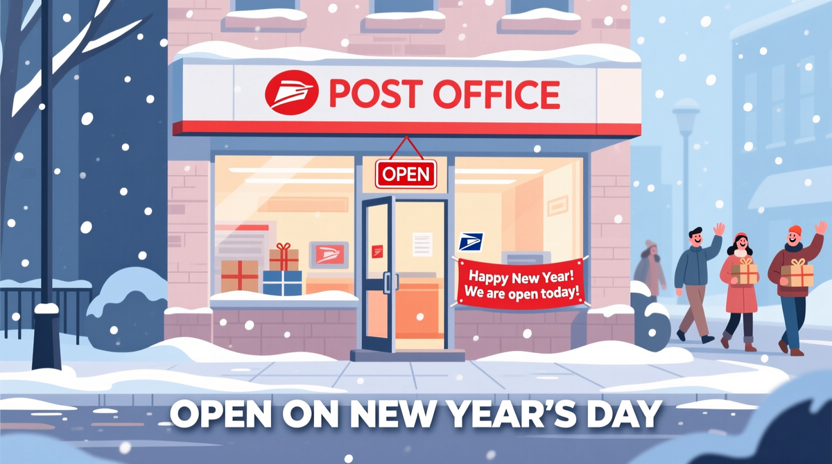 Is the Post Office Open on New Year's Day?, image size:1200x669