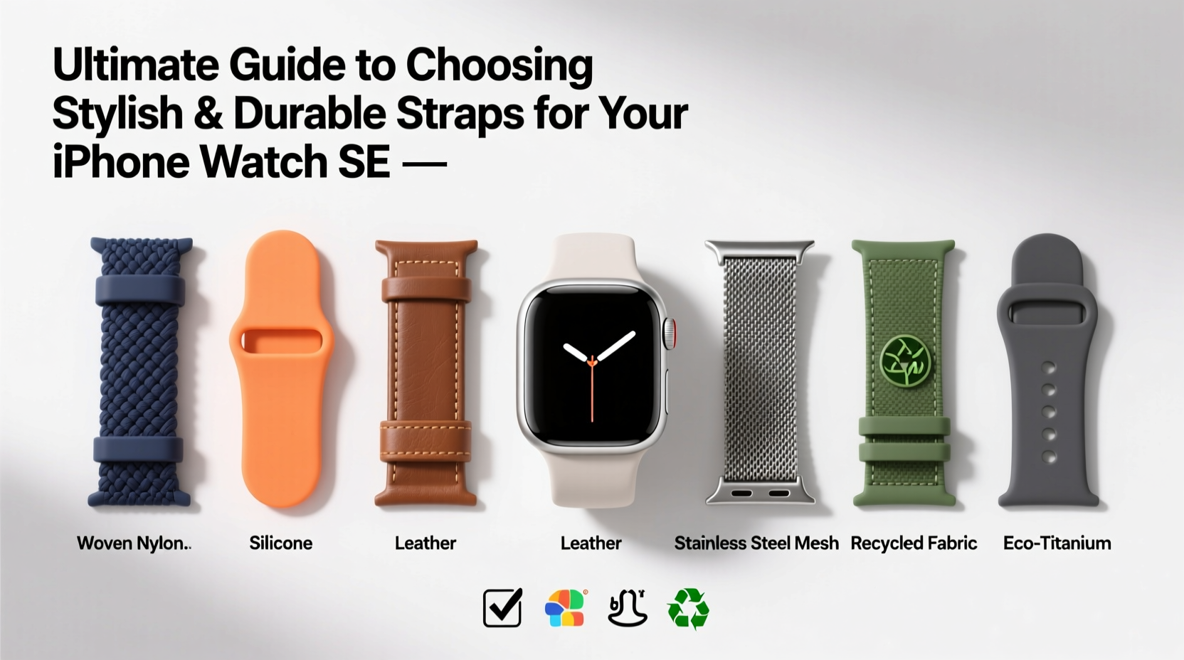 ultimate guide to choosing stylish and durable straps for your iphone watch se