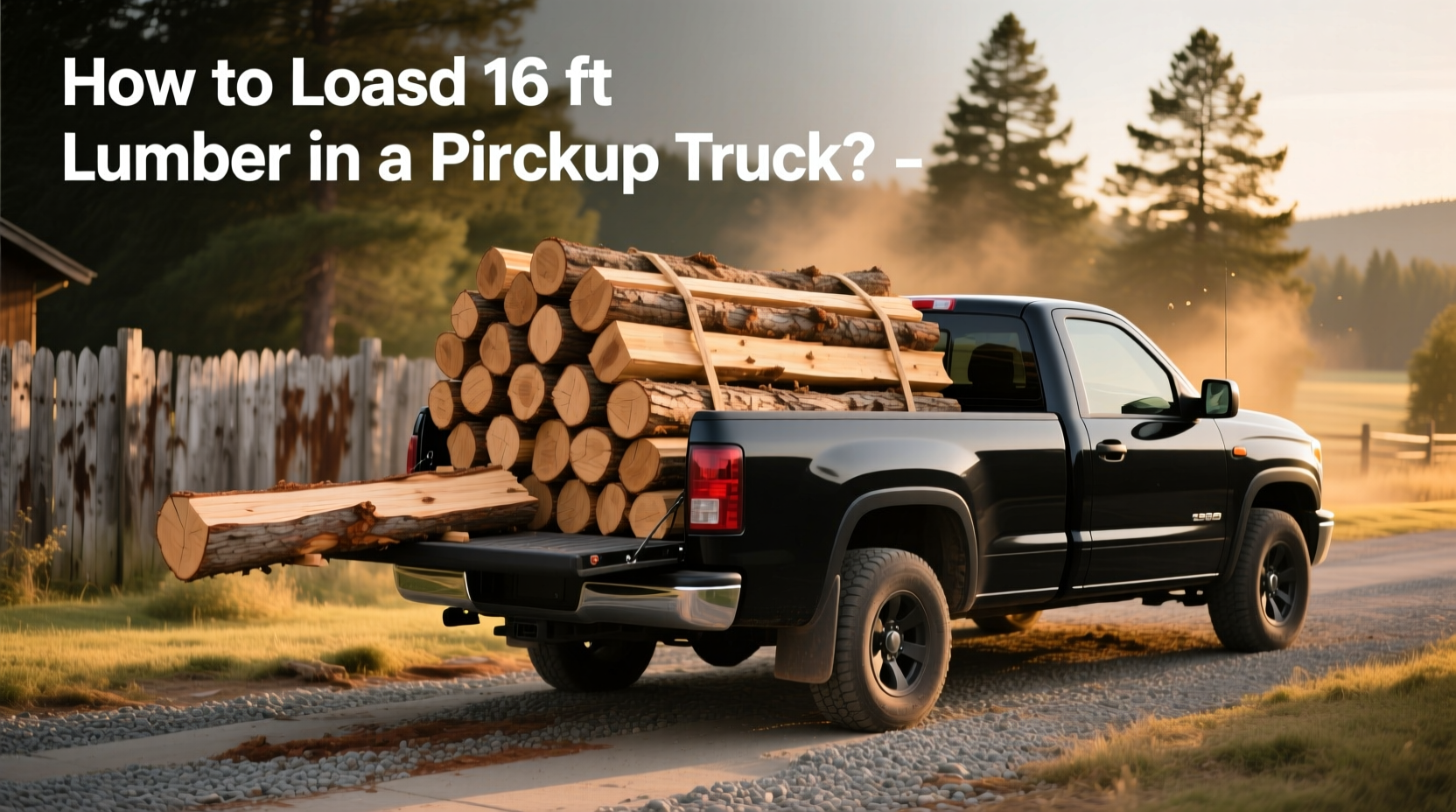 How to Transport Firewood and 16 ft Lumber in a Pickup Truck