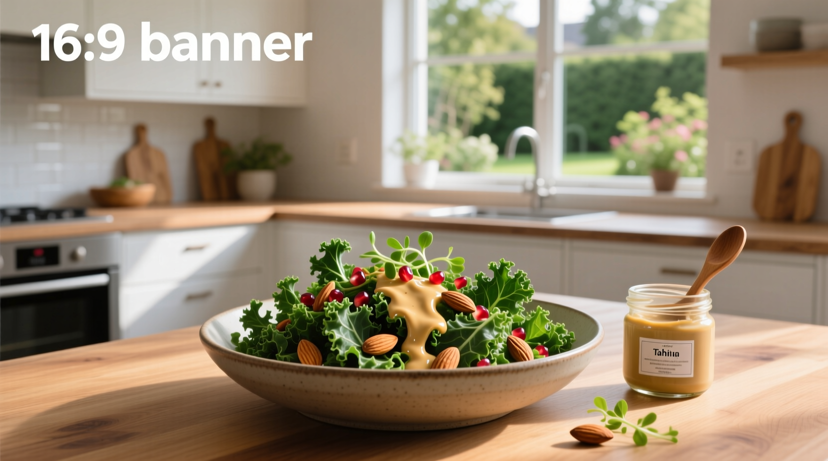 kale salad with tahini simple, balanced actually enjoyable