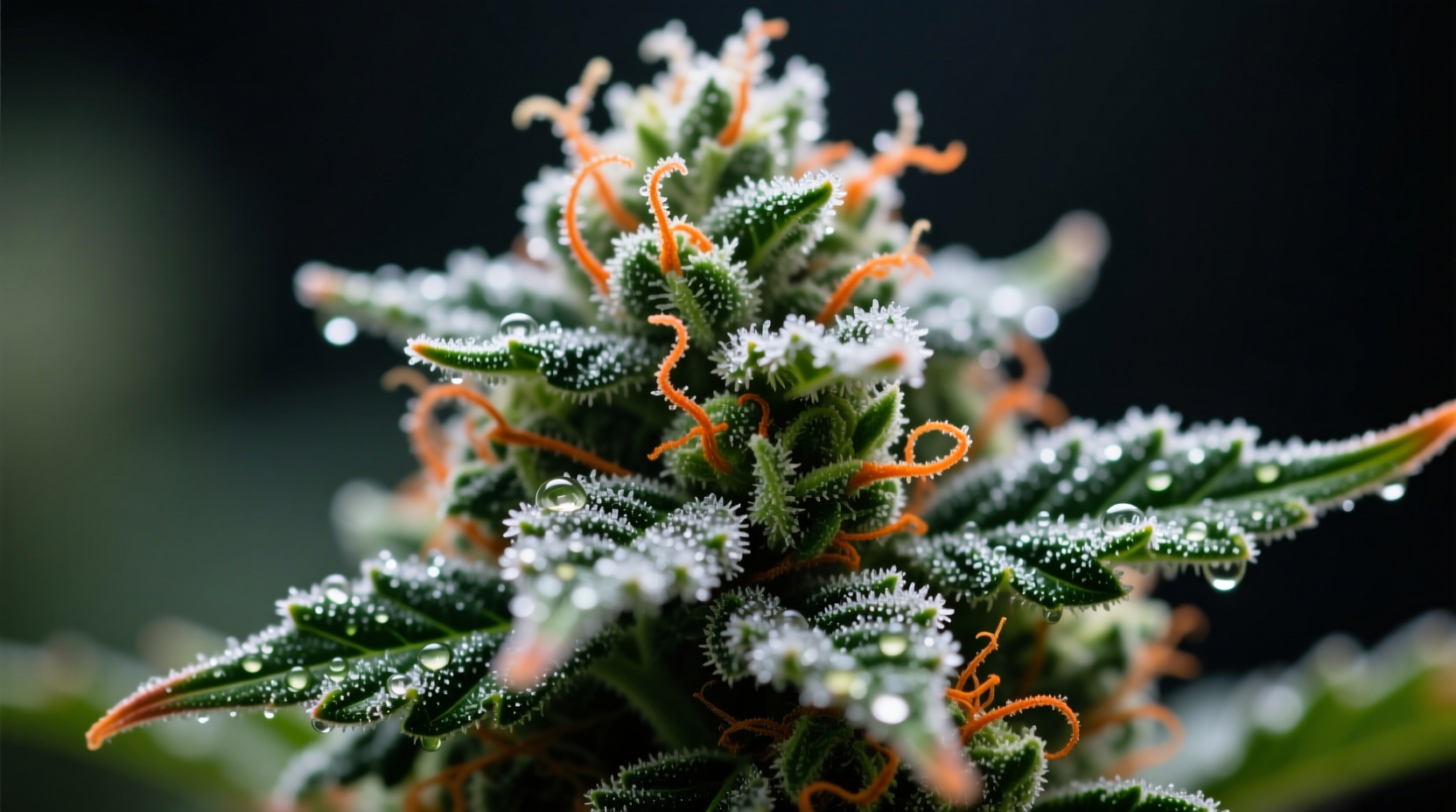 Close-up of Garlic Breath strain buds showing dense structure and trichome coverage