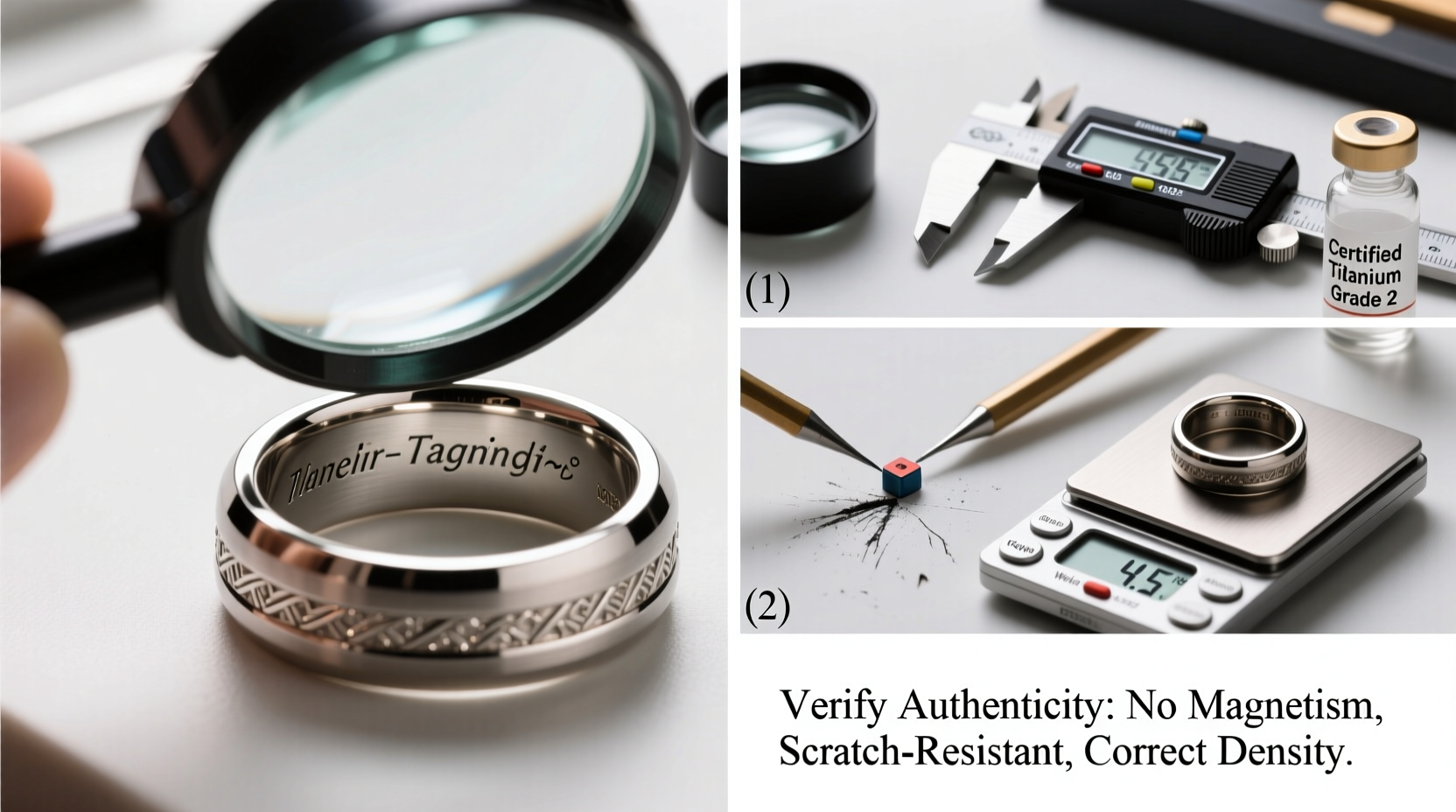 how to verify the authenticity of a titanium steel ring practical tips and tests