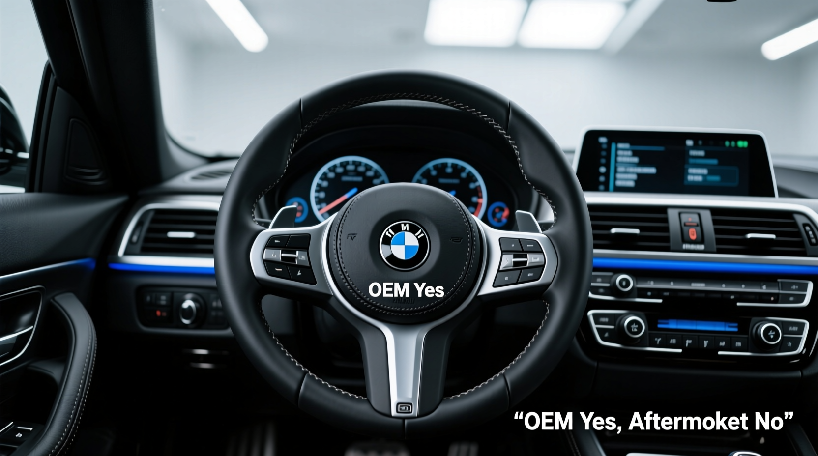 bmw 328i flat bottom wheel legality