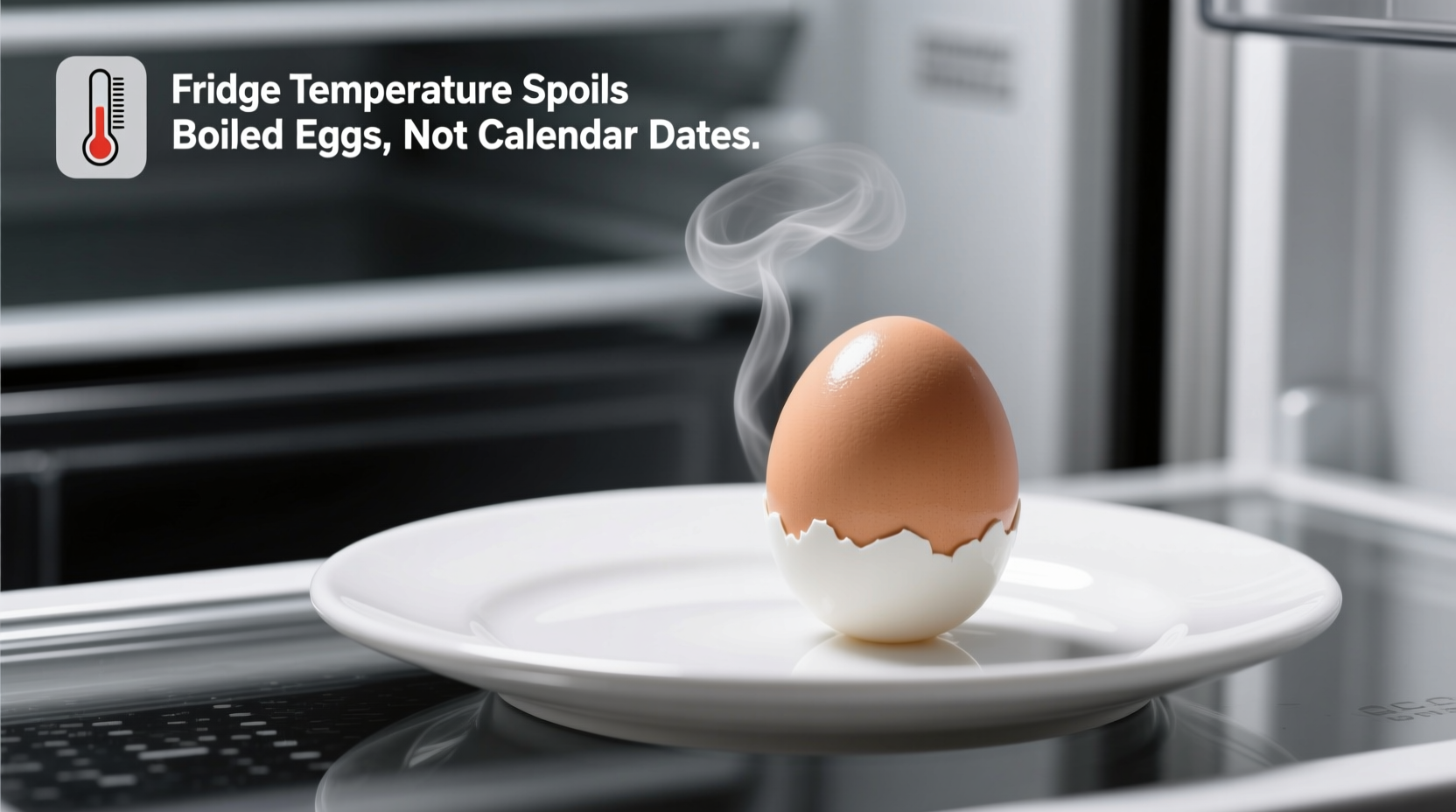 fridge temperature spoils boiled eggs not calendar dates