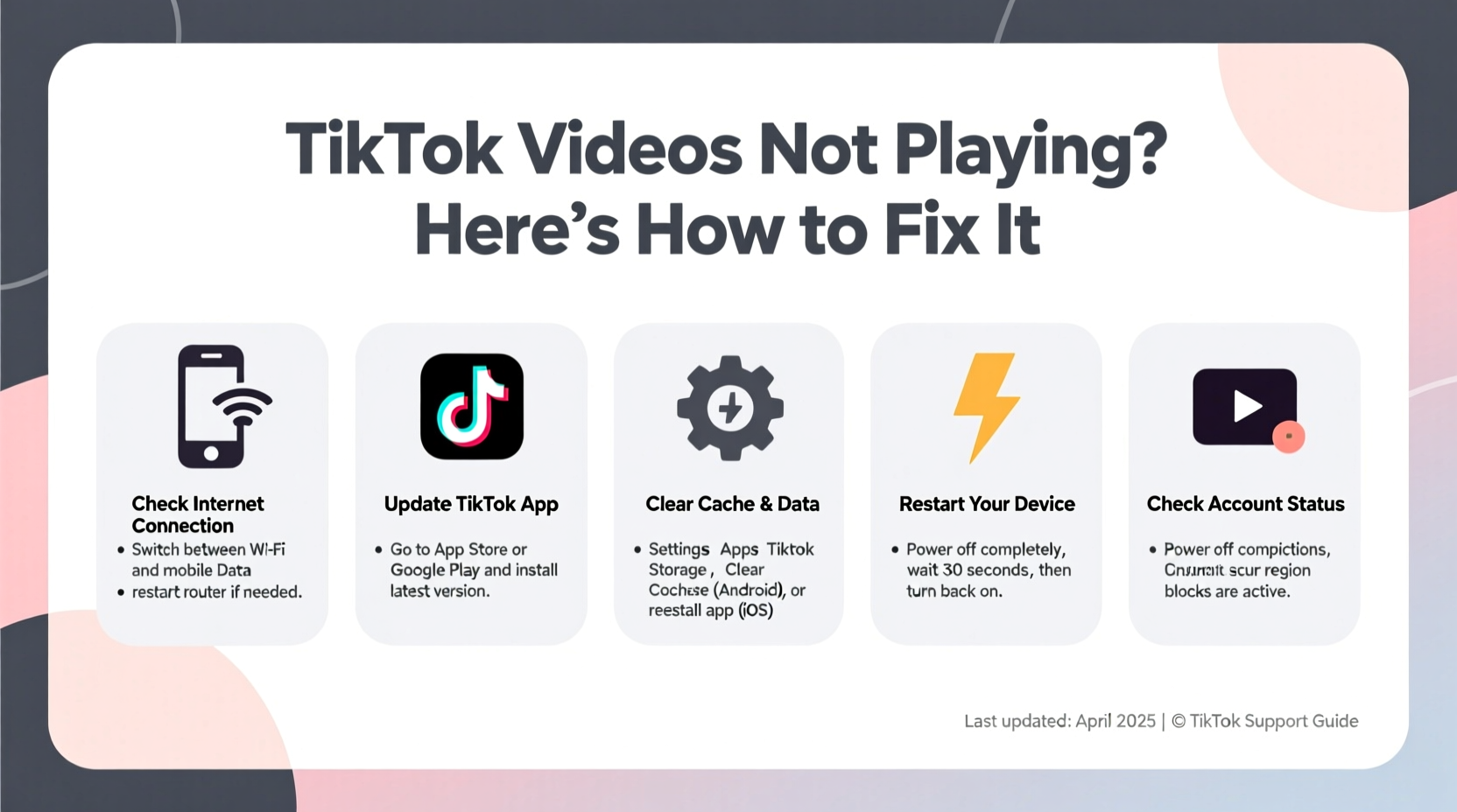 tiktok videos not playing heres why how to fix it