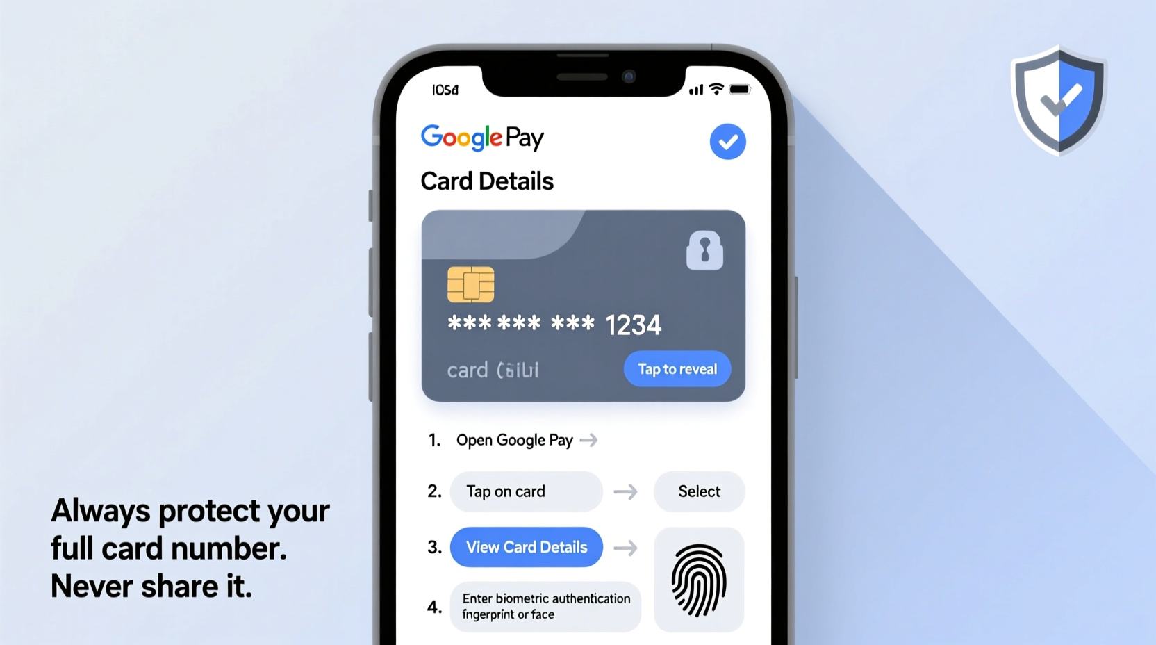 how to safely access and manage your full card number on google pay