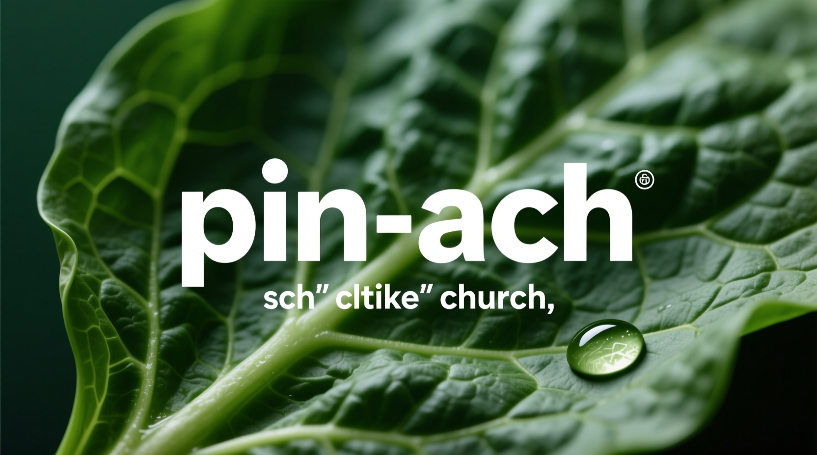 spinach pronounce