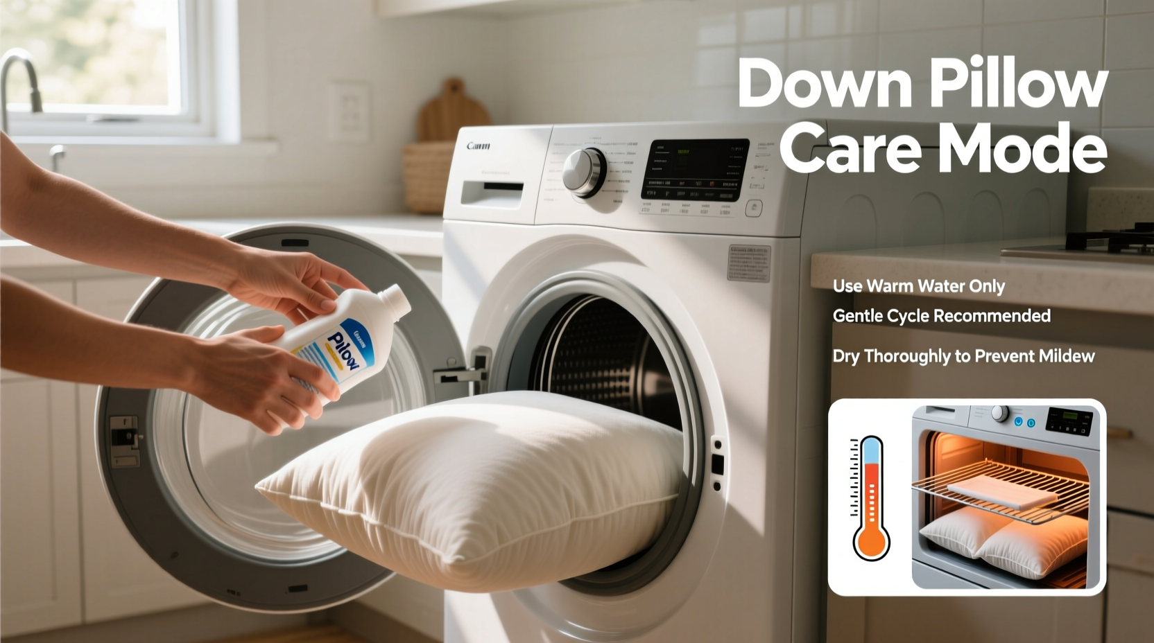 expert tips for washing down pillows safely and effectively at home