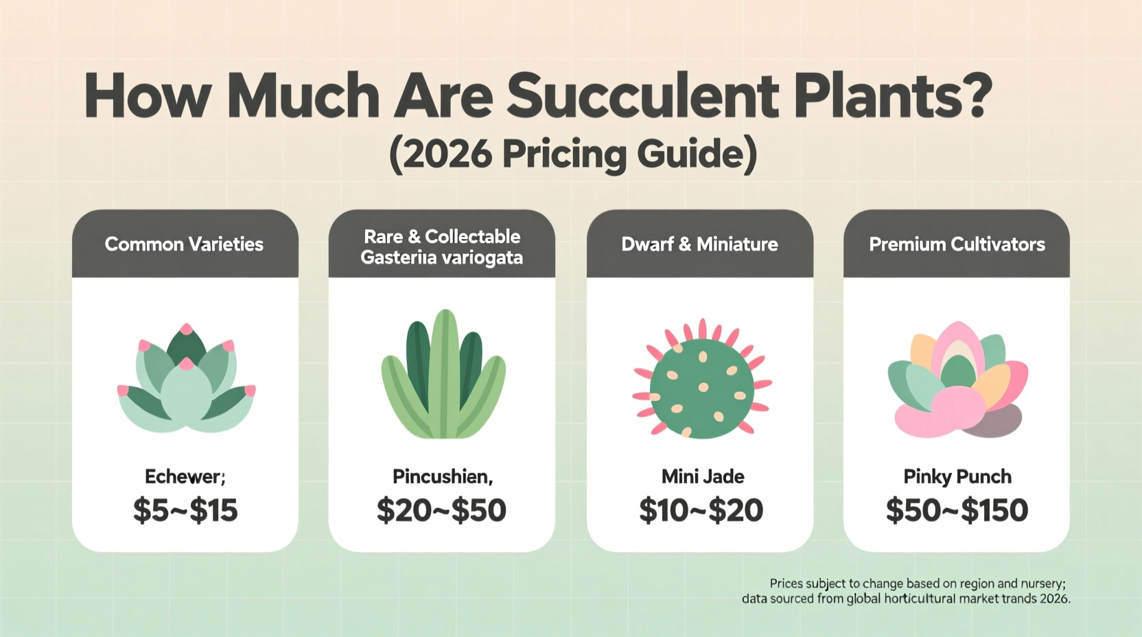 How Much Are Succulent Plants? (2026 Pricing Guide)