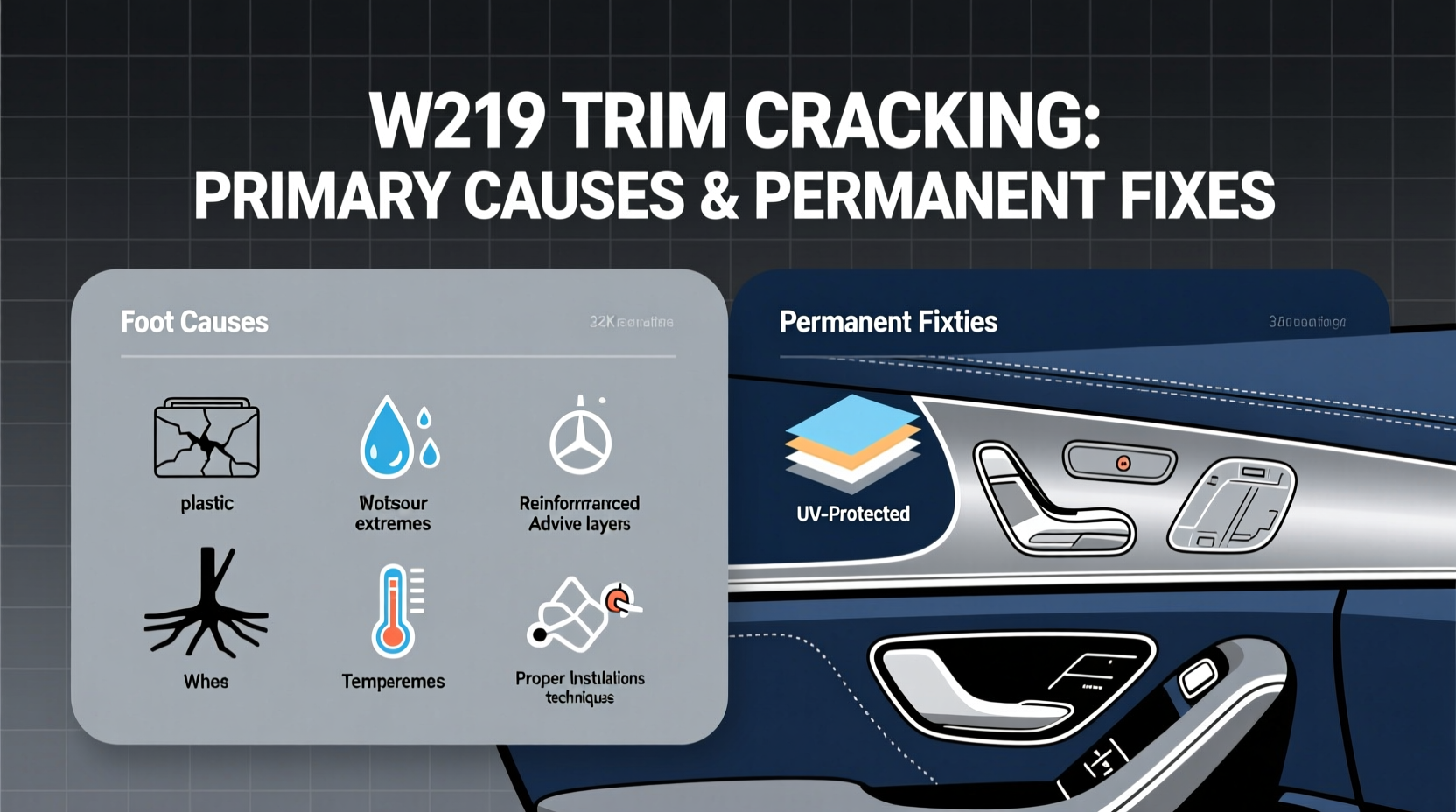 w219 trim cracking reasons