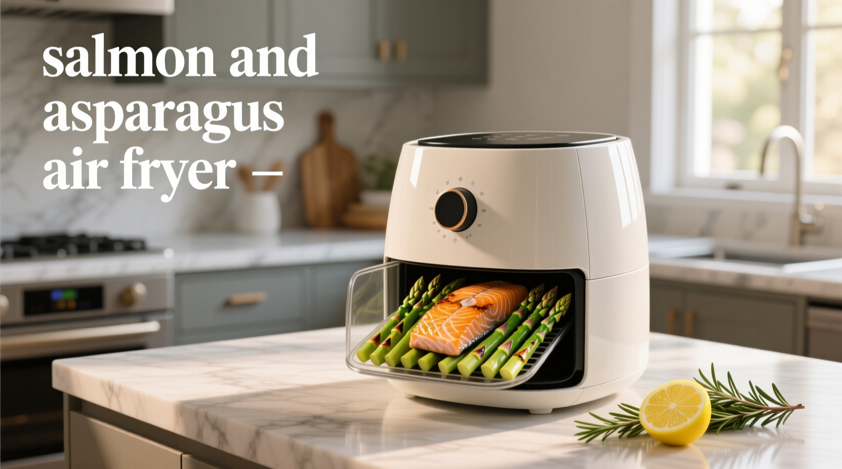 air fryer salmon and asparagus