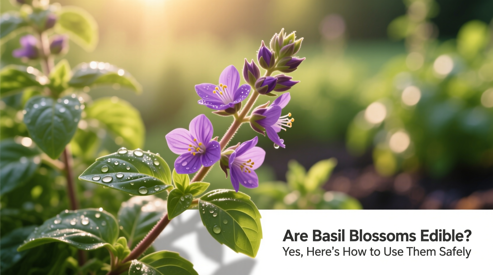 Are Basil Blossoms Edible? Yes, Here's How to Use Them Safely