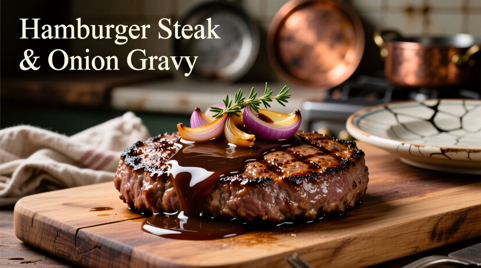 hamburger steaks with onion gravy