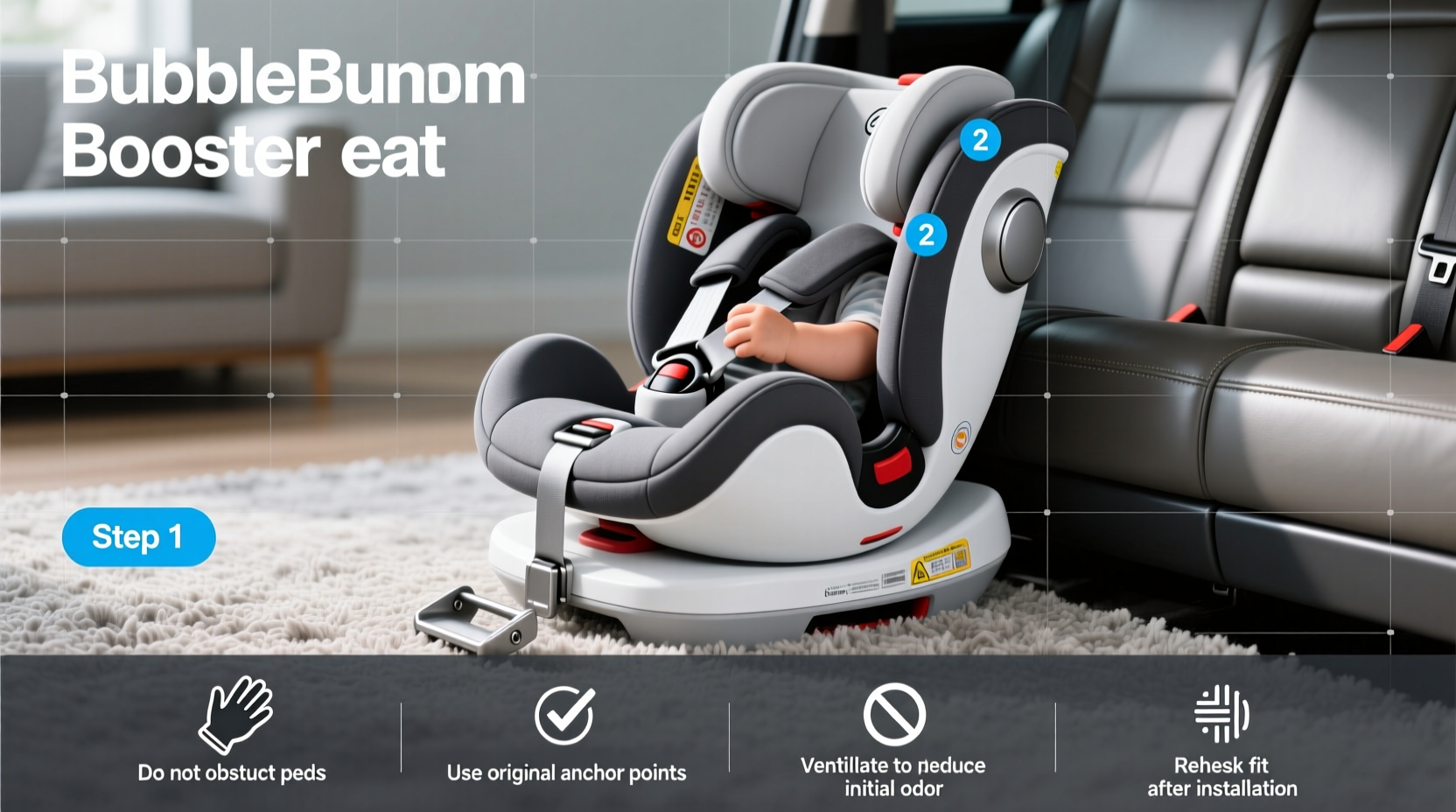 bubblebum booster seat safety