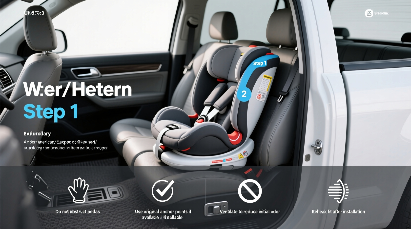 child car seat extended cab truck