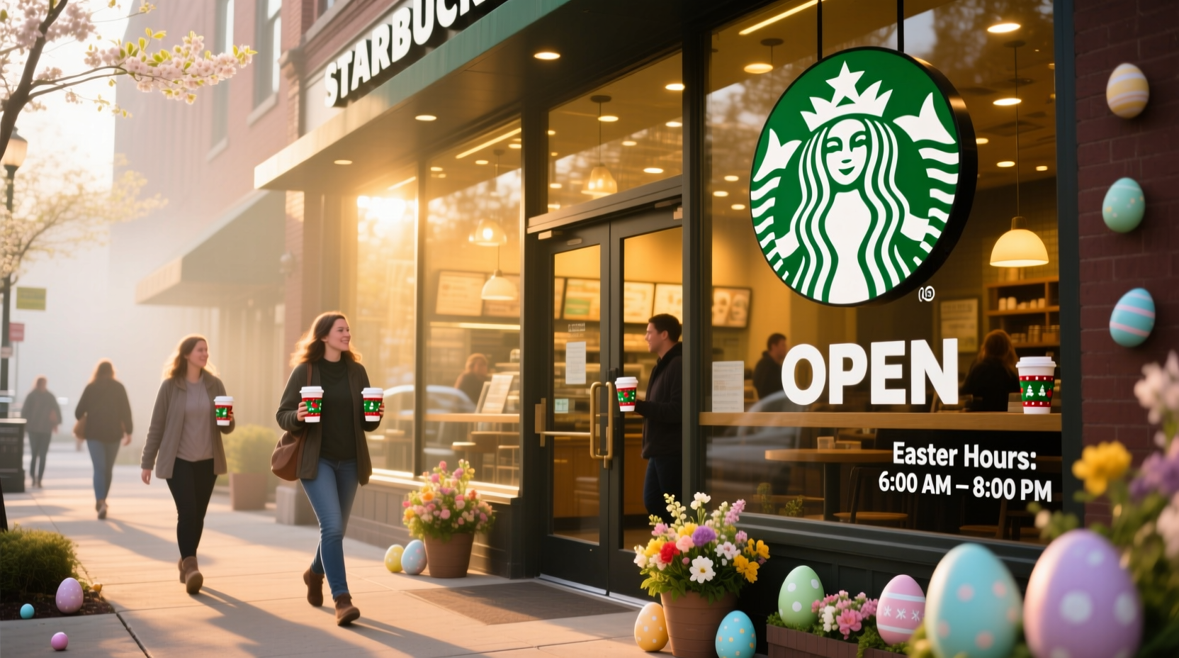 is starbucks open on easter 2023