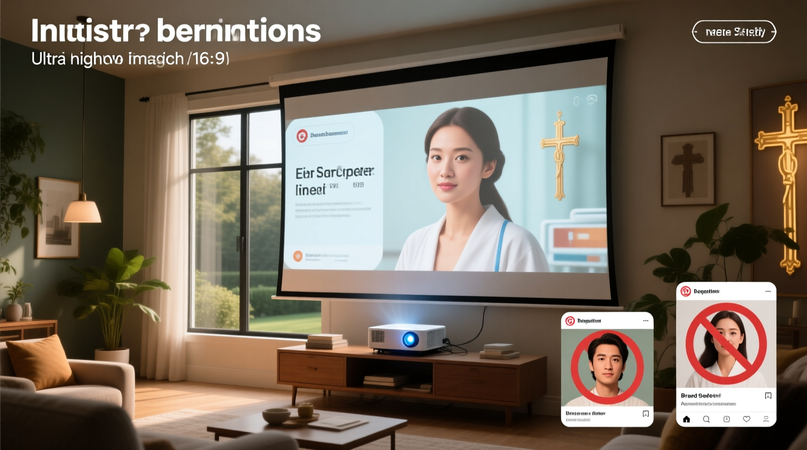 window projector screen guide rear vs front, diy light control