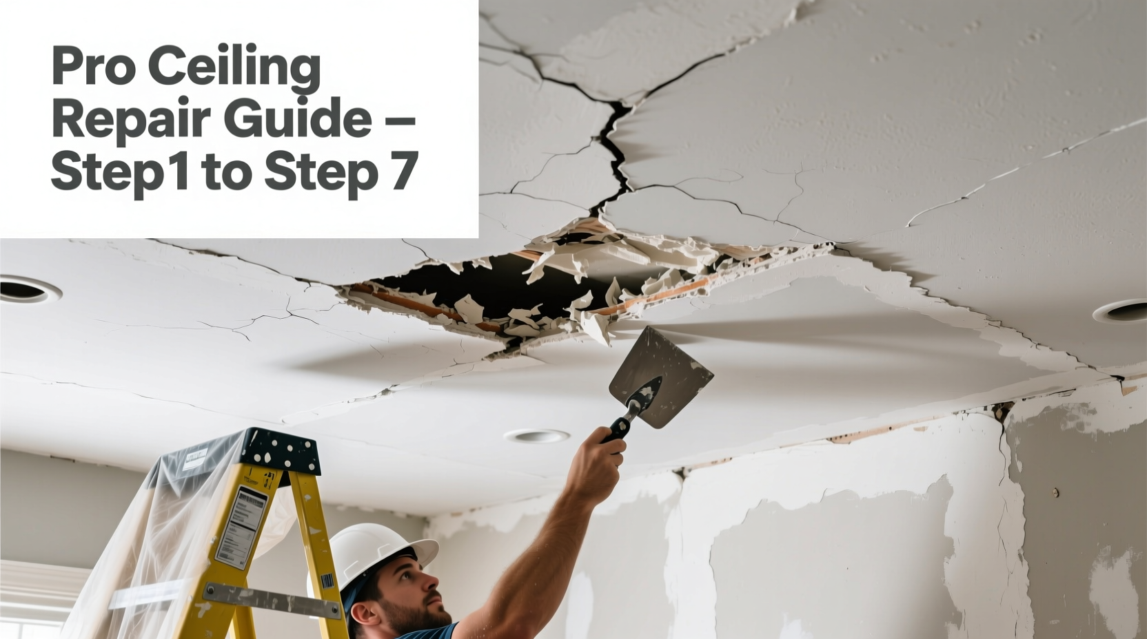 step by step guide to expertly patch your ceiling like a pro