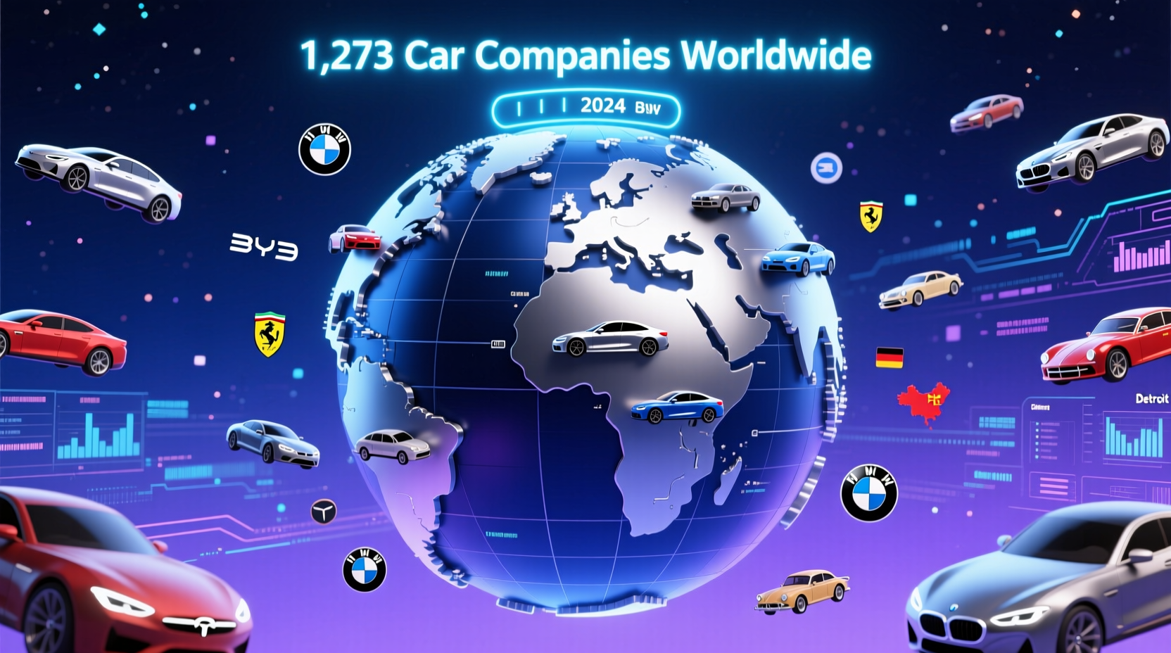 how many car companies are there