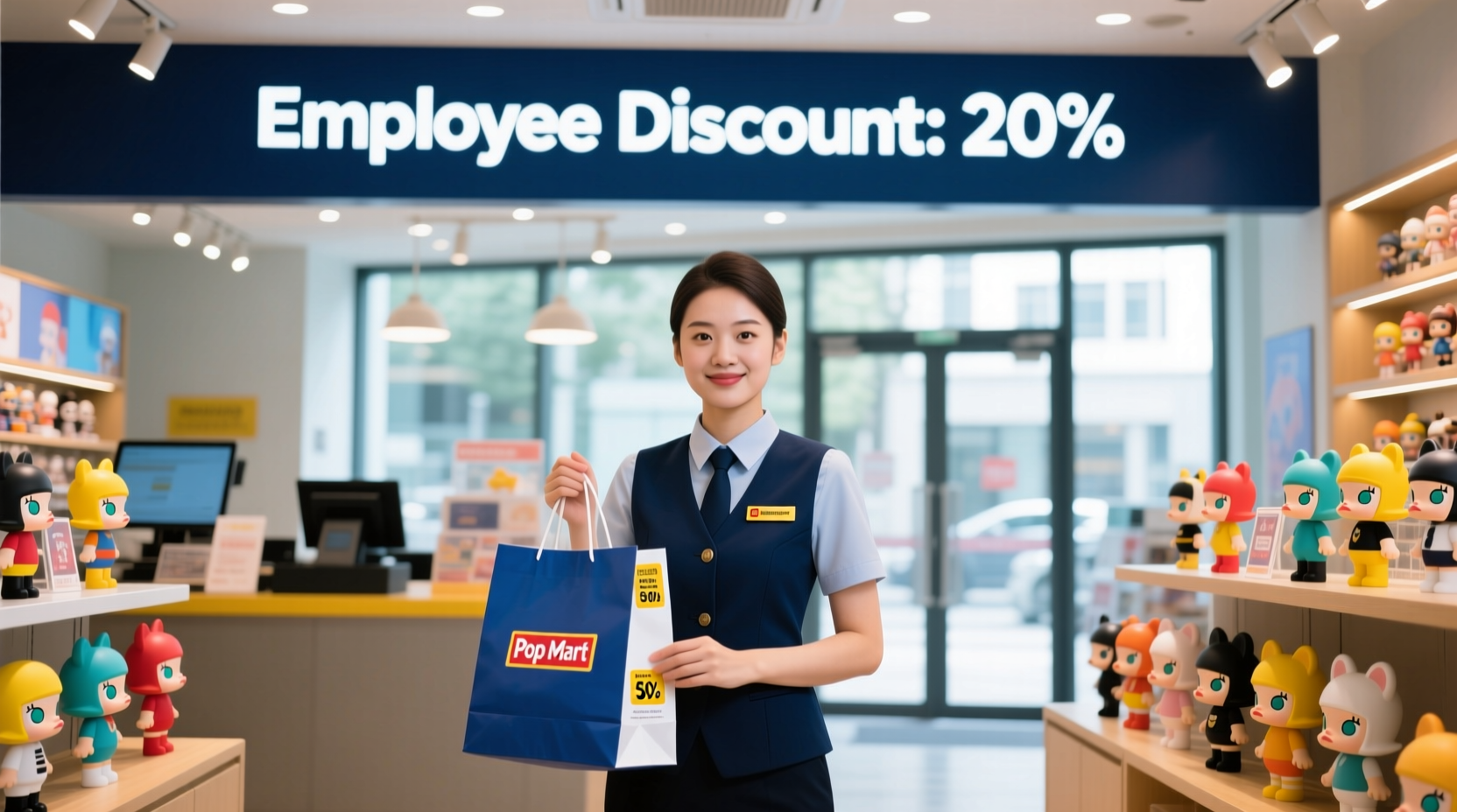do pop mart employees get discounts