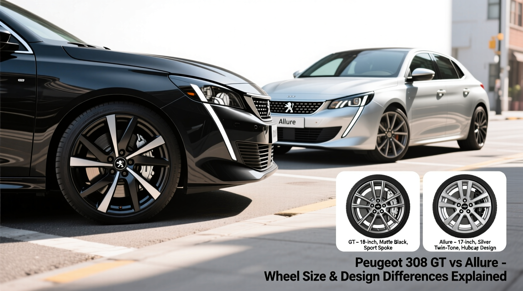 peugeot 308 gt vs allure wheel
