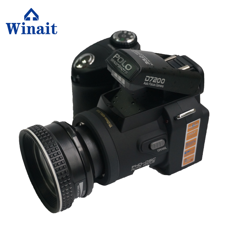 DC-7200 DSLR support 32G sd card video camera 33 Mega pixels digital camera dslr HD professional camera good quality wholesale