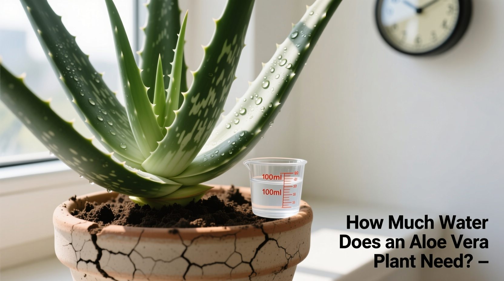 how much water for aloe vera plant