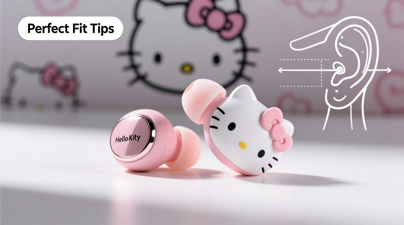 mastering the perfect fit tips for comfortable hello kitty earphones use
