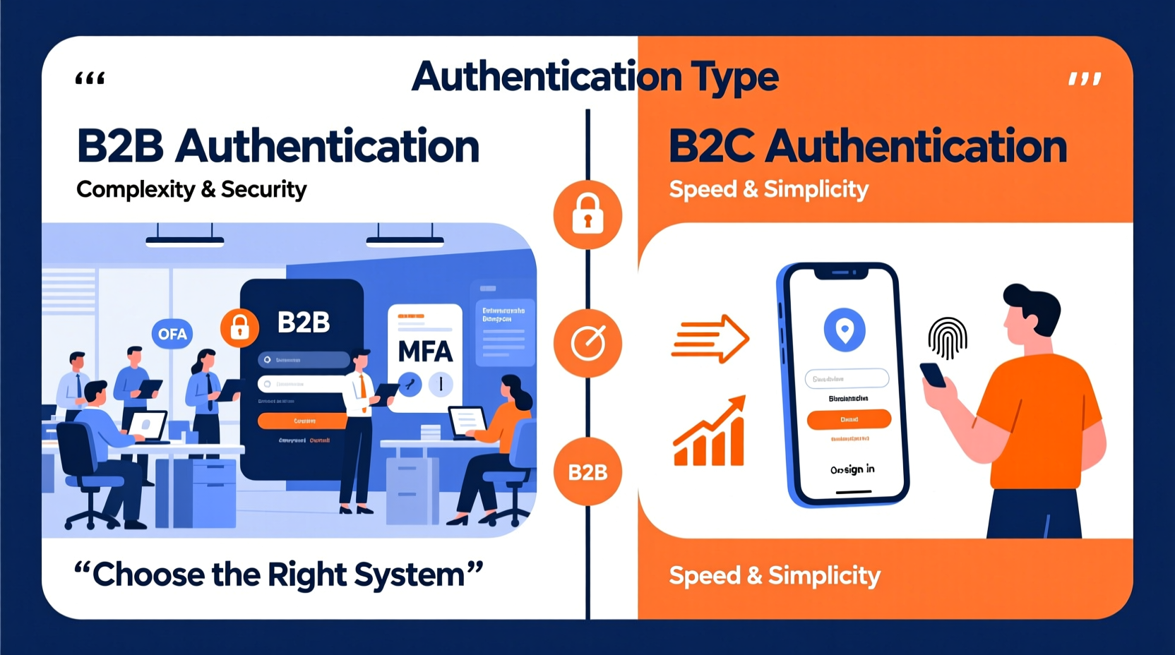 what is b2b and b2c authntication