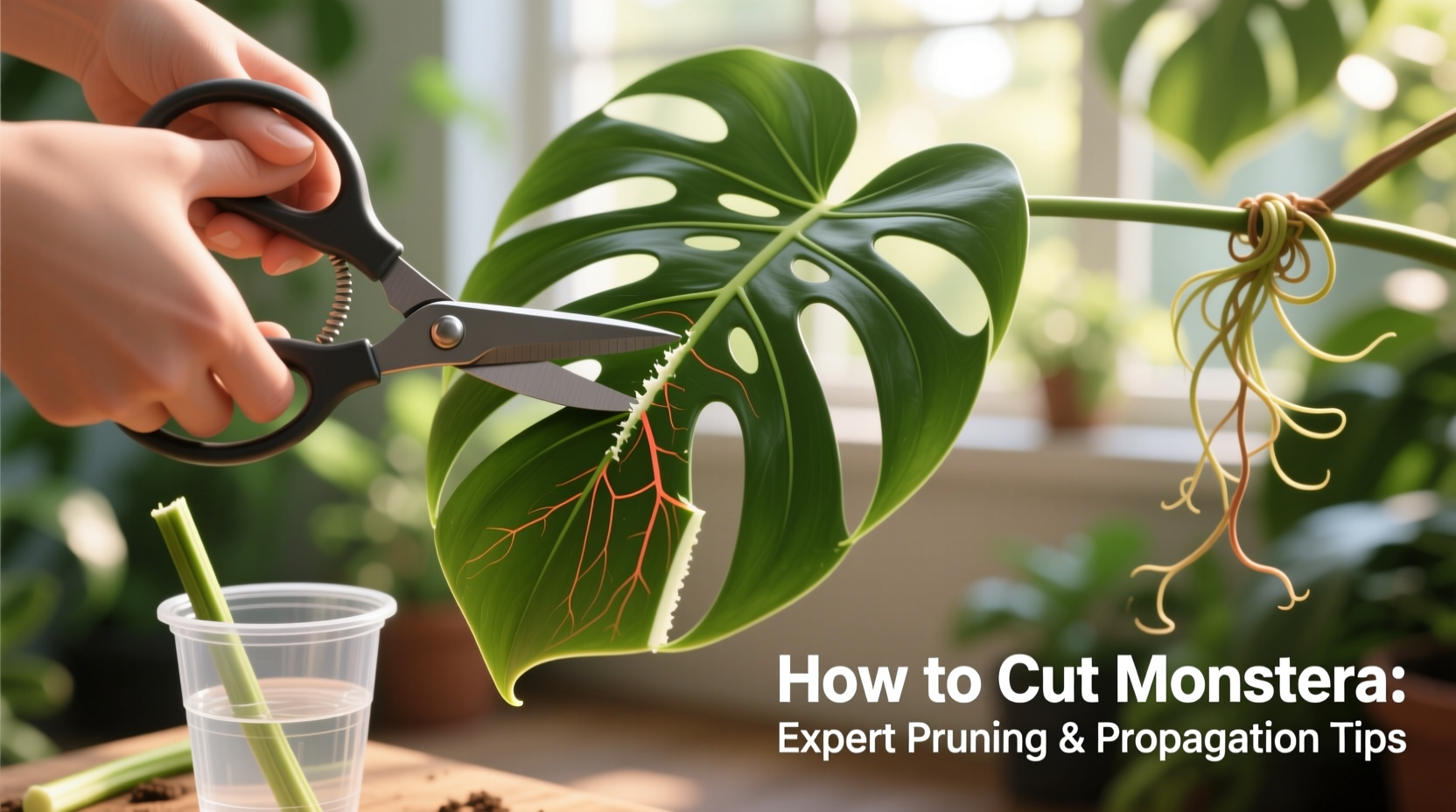 how to cut monstera