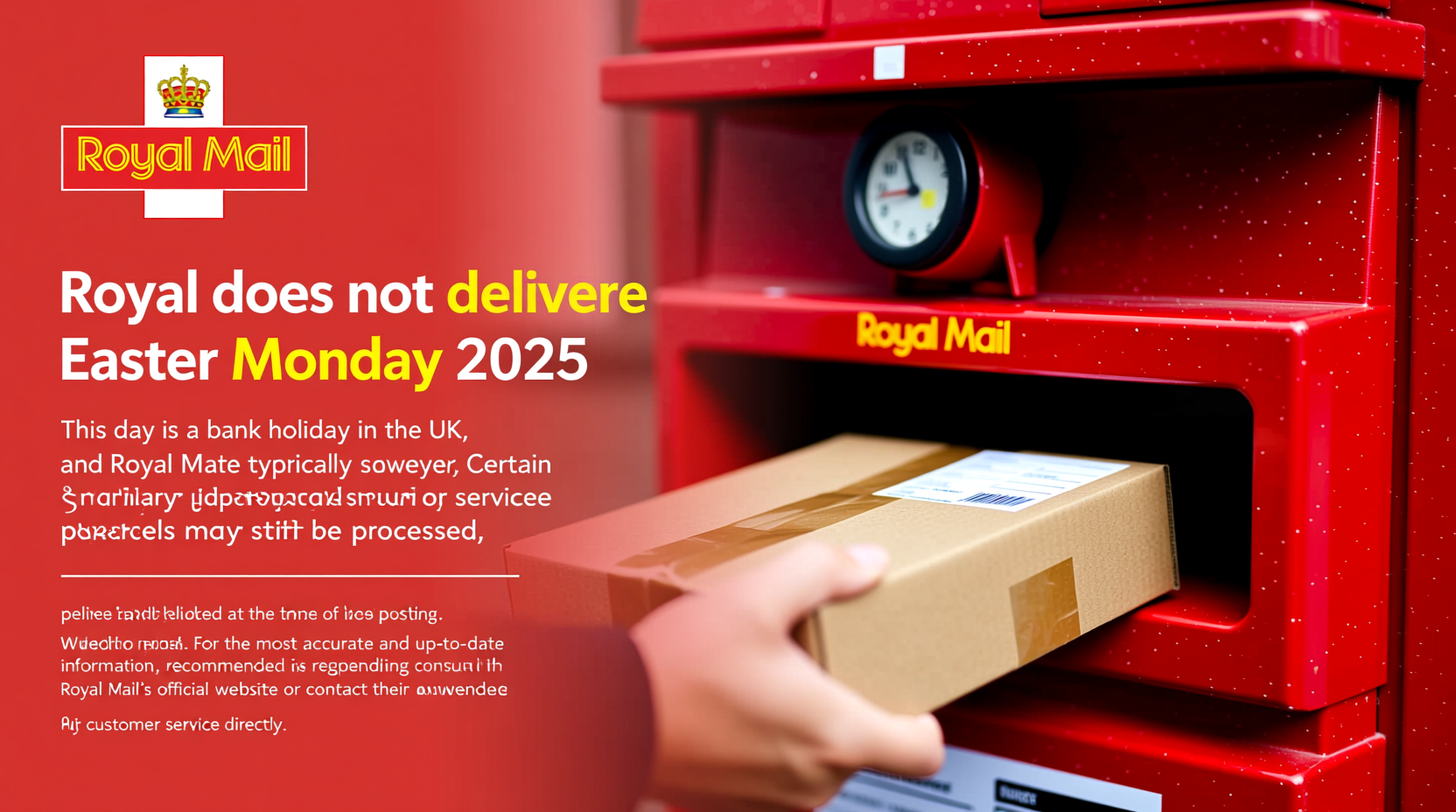 do the royal mail work on easter monday