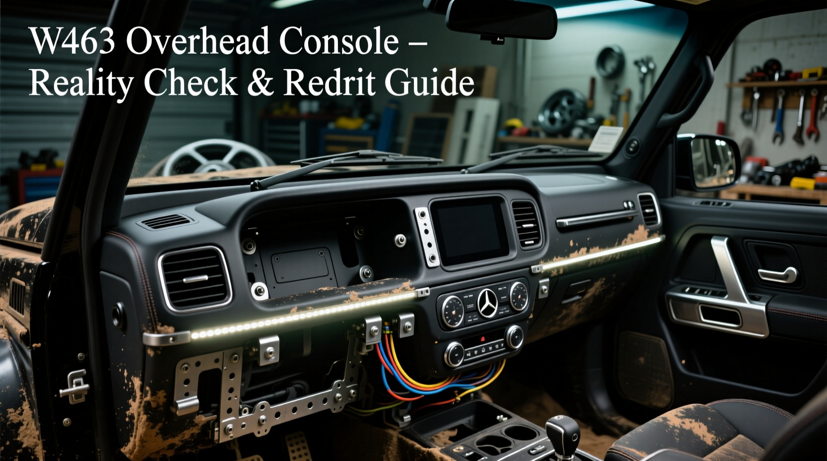 w463 overhead console off road use