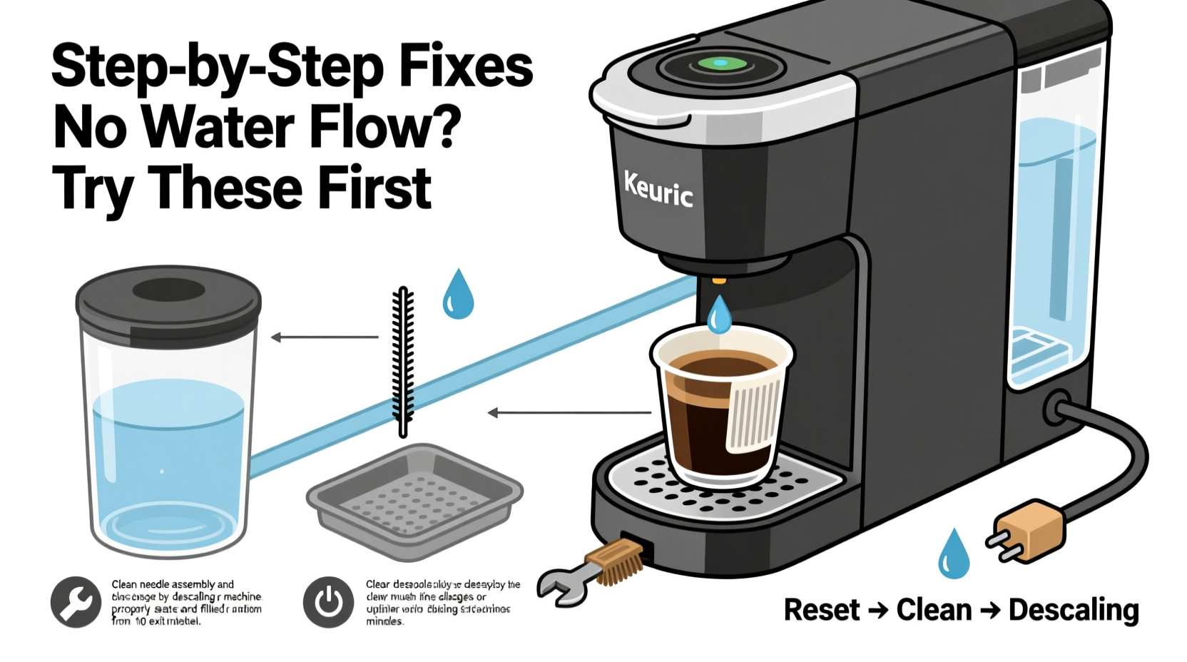 keurig not dispensing water troubleshooting easy fixes