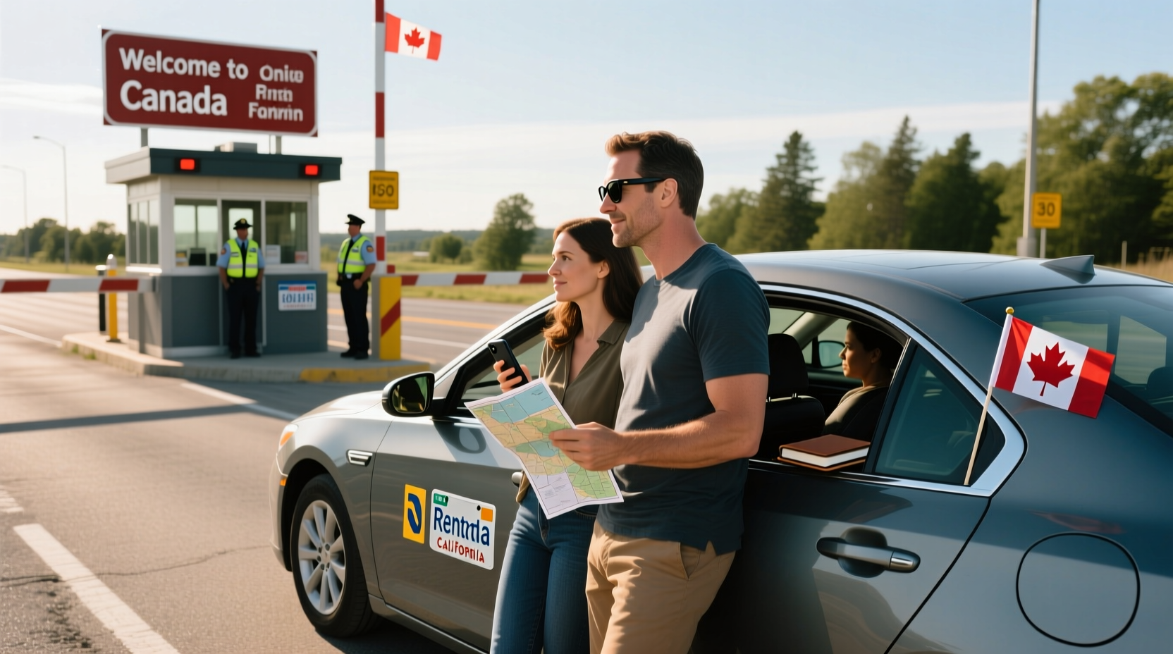 can you drive a rental car from us to canada