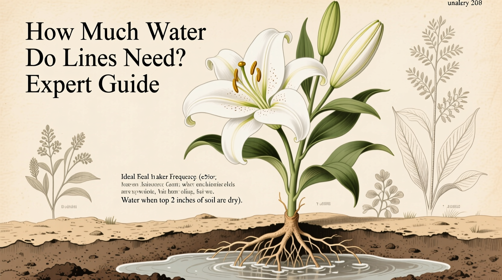 how much water do lilies need