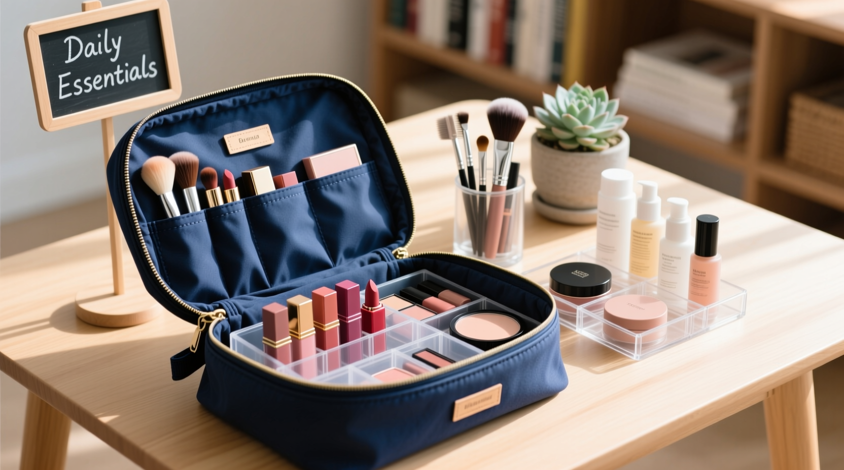 smart tips to maximize and organize space in your large capacity makeup bag