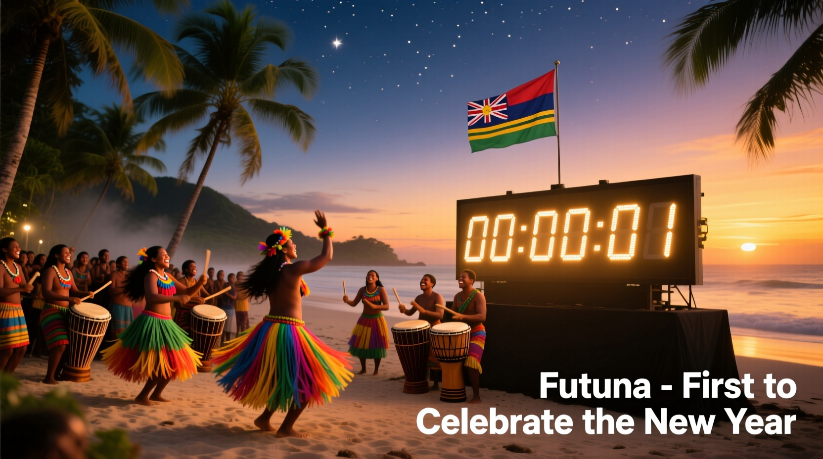 which country celebrated the new year first