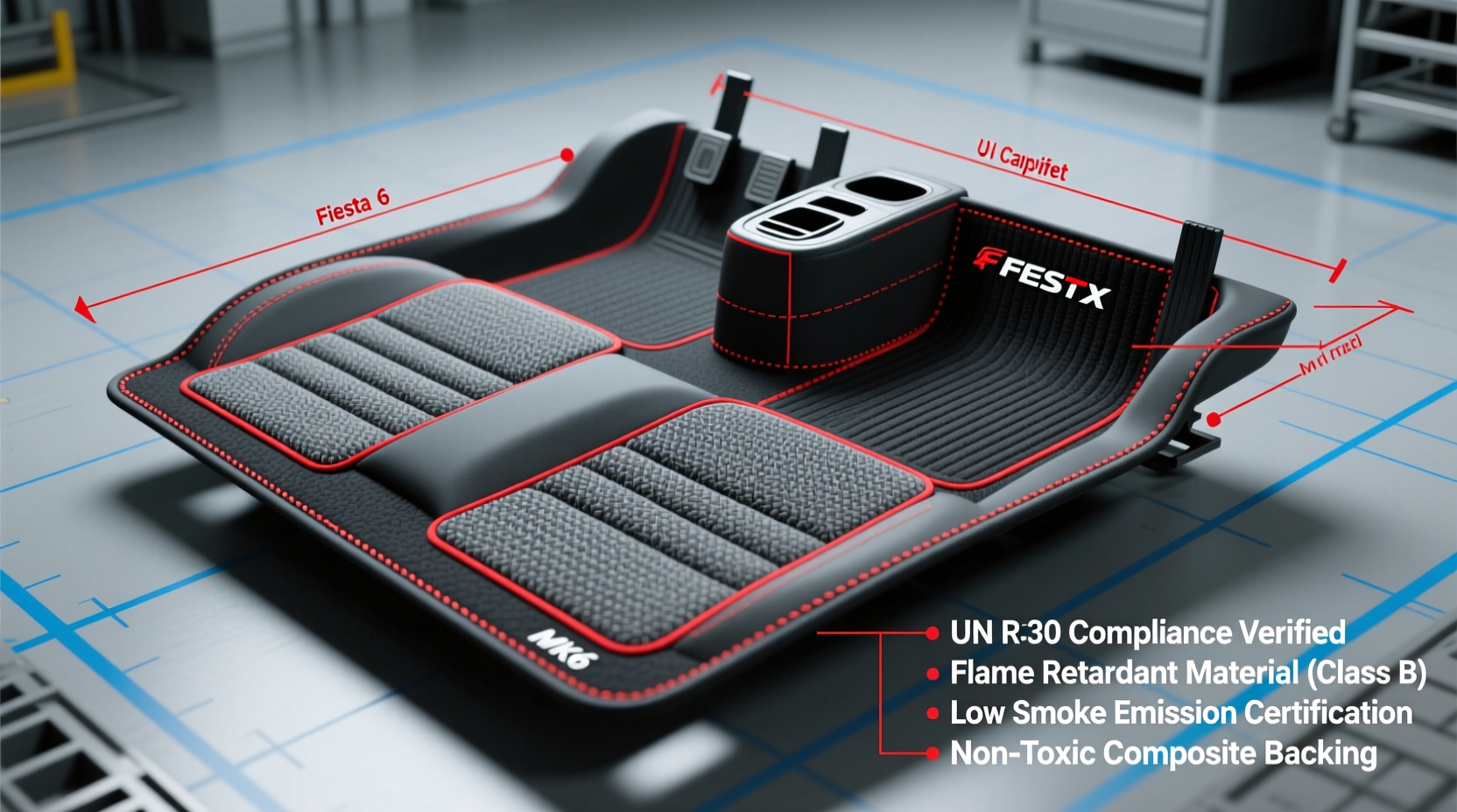 fiesta mk6 carpet eu safety regulations