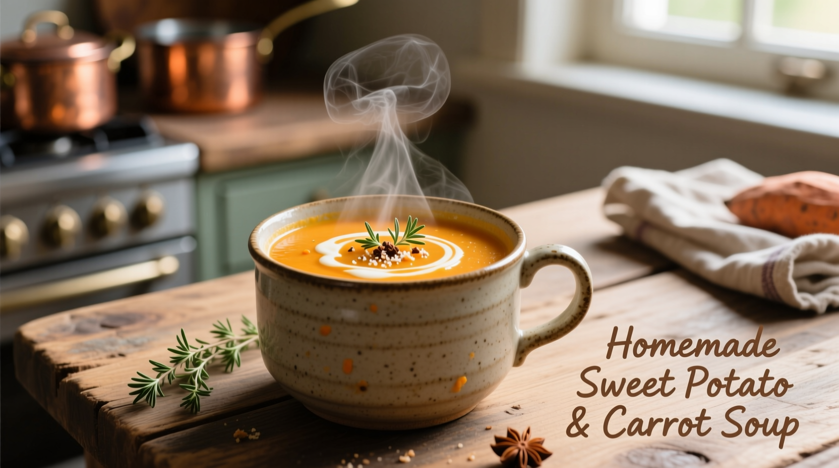 sweet potato and carrot soup