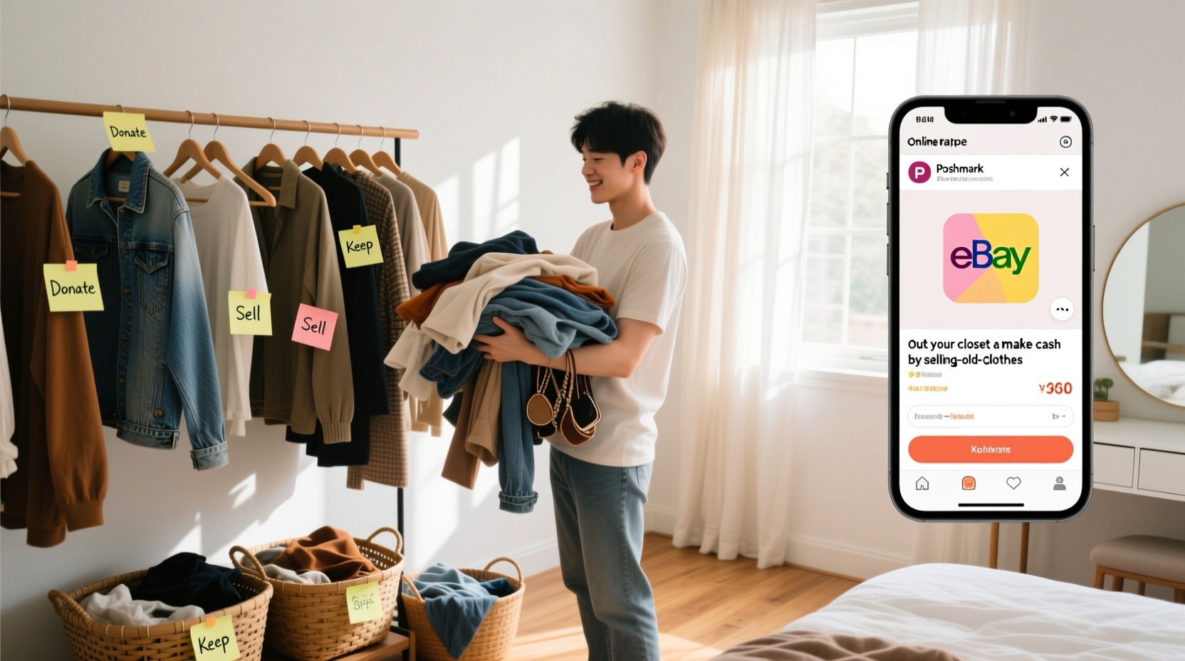 clean out your closet make extra cash by selling old c