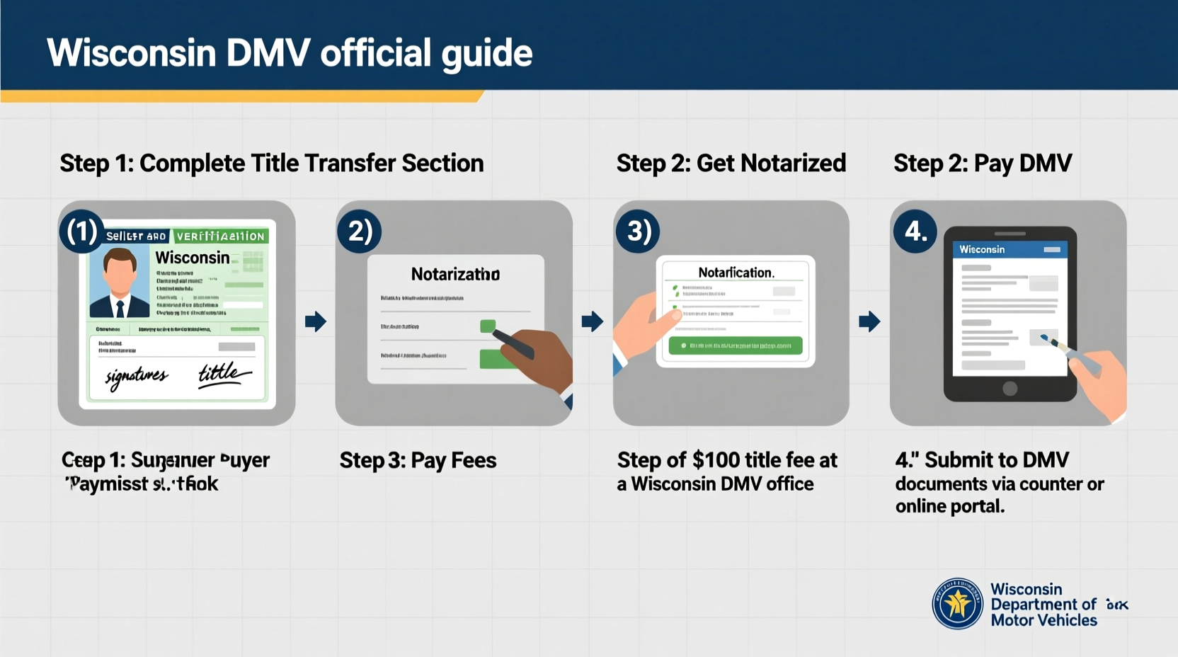 how do i transfer a car title in wisconsin