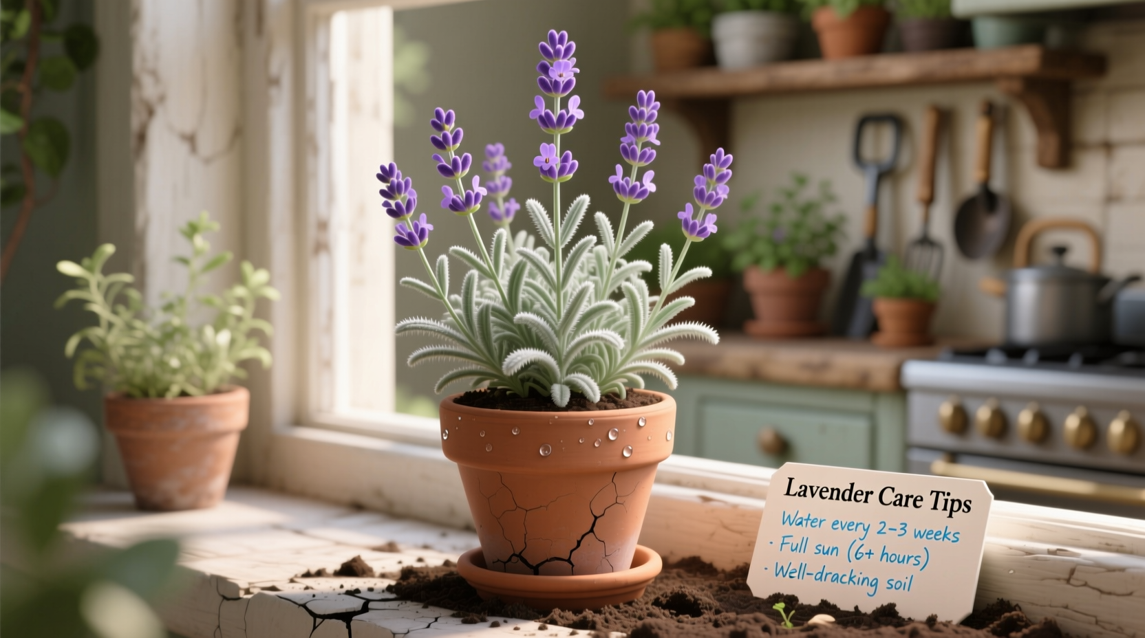 how to care for lavender in a pot
