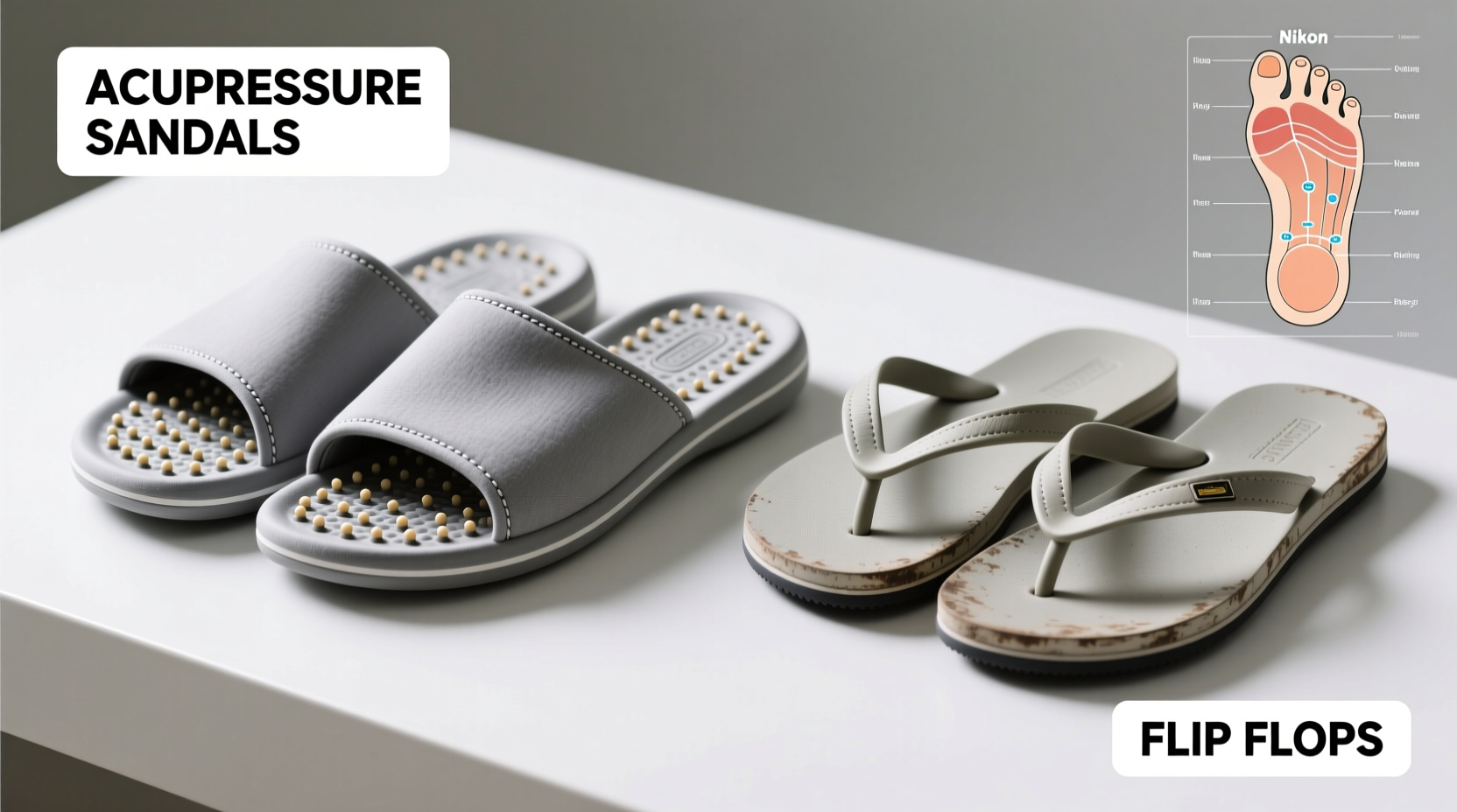 massage slippers vs flip flops are those acupressure sandals actually worth it