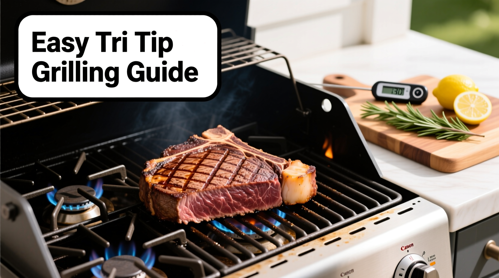 how to grill tri tip on a gas grill with easy steps