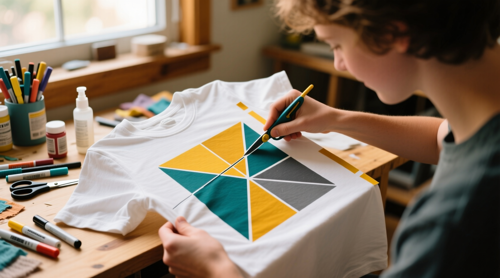 weekend project make a freezer paper t shirt