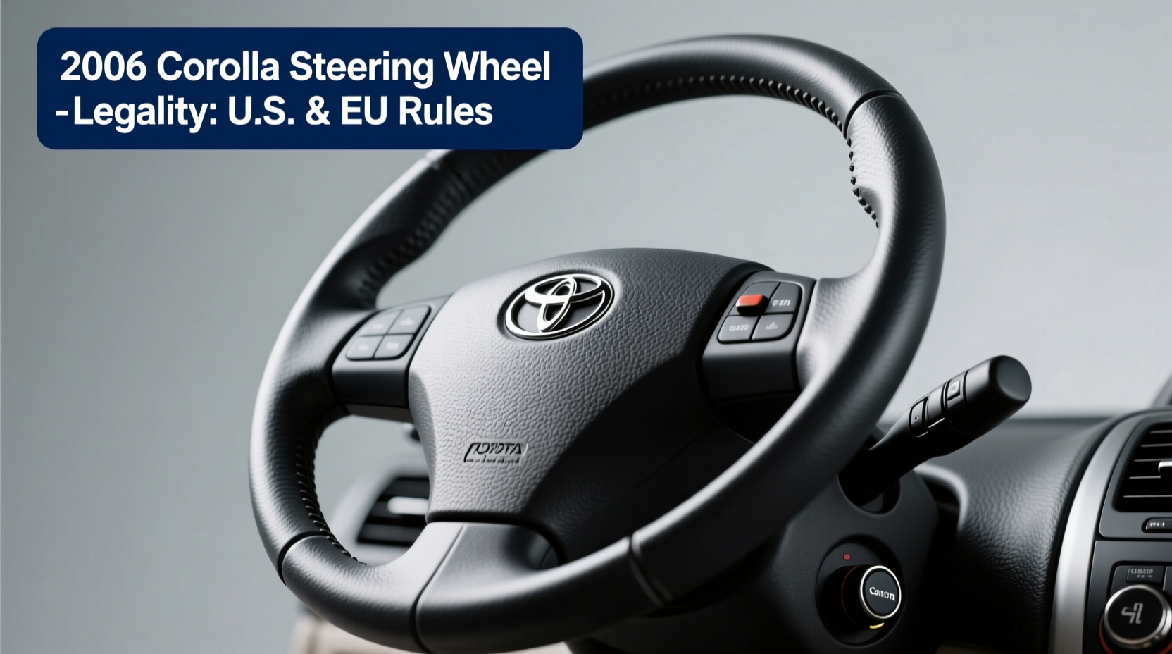 2006 corolla steering wheel legality